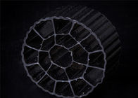 Plastik- schwarzes Filtermaterial Farbe-Koi Kaldnes mit guter Schlagzähigkeit für Aquakultur