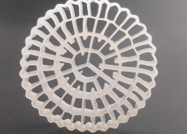 kaufen große Oberfläche 25*4 mm und weiße, unberührte HDPE-Materie MBBR Biofilmmedien online manufacture