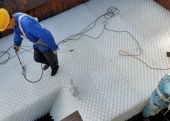 kaufen PP PVC Honighalsrohr-Saff-Medien / Lamella-Medien für die Wasseraufbereitung Weiße Farbe online manufacture