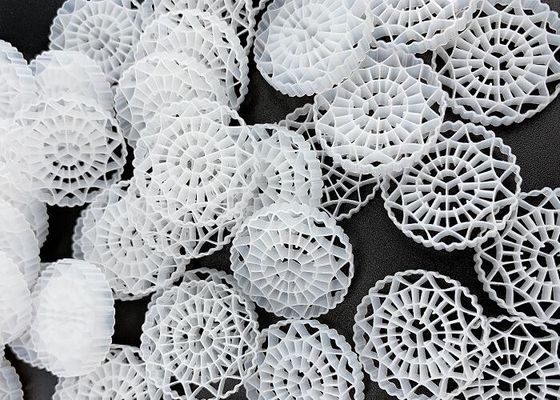 100% Jungfrau HDPE FDA Safty White Naturfarbe MBBR Filtermedien