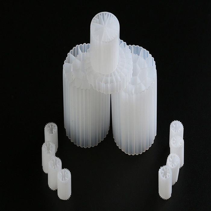 Lange Lebensdauer MBBR Filtermedien 4 Löcher Umweltschonend