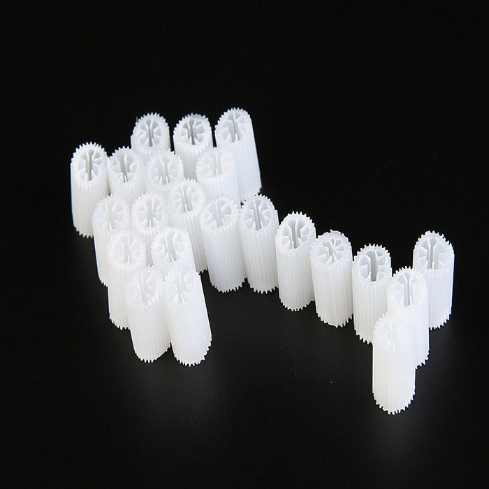 Virgin MBBR Bio Media Schwere Größe 5*10mm Weiße Jungfrau HIPS Material Kunststoff Biozelle