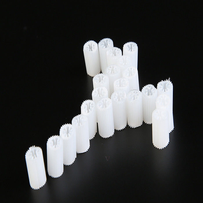 MBBR Bio Media Schwere Größe 5*10mm Weiß jungfräulich HIPS Material Kunststoff Biozelle zur Behandlung