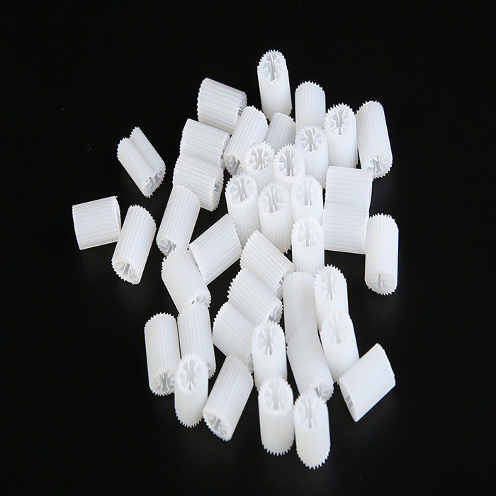 MBBR Bio Media Schwere Größe 5*10mm Weiß jungfräulich HIPS Material Kunststoff Biozelle zur Behandlung