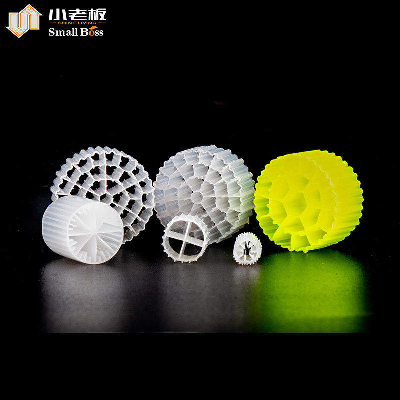 PE38 Bewegungsbett Biofilmreaktor Weiß Naturfarbe Jungfrau HDPE Material Mbbr Träger