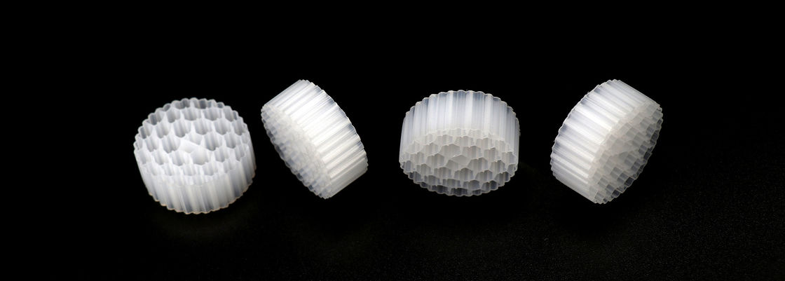 MBBR Filtermedien für die kommunalen Industrieabwasserbehandlung Weißfarbe