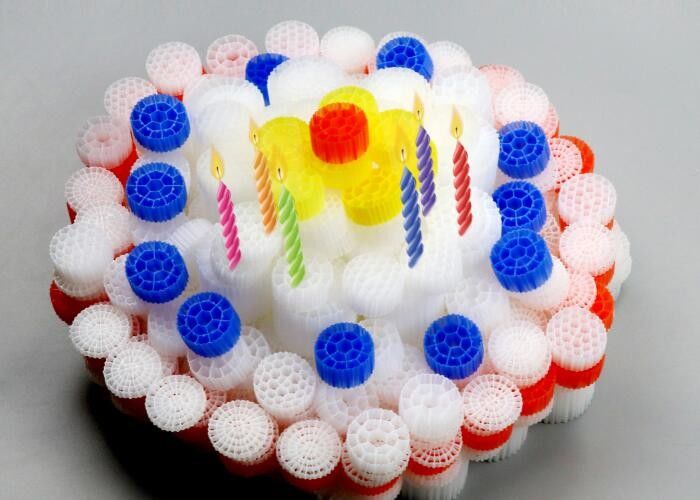 Hocheffiziente MBBR Biomedia K1 Mikromedia 12mm X 9mm Weißfarbe