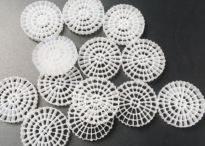 Biomasse-Träger K3 Mbbr Medien für biologische Filtration 25*4mm Biopippe IFAS Wasserbehandlung weiße Farbe HDPE