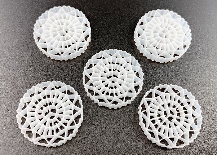 100% Jungfrau HDPE FDA Safty White Naturfarbe MBBR Filtermedien