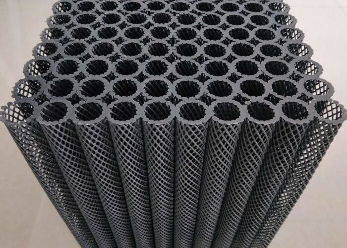 Bioblock Hdpe Kunststoff Rohrmedien für die Wasserbehandlung Schwarze Farbe Heiß für die Aquakultur