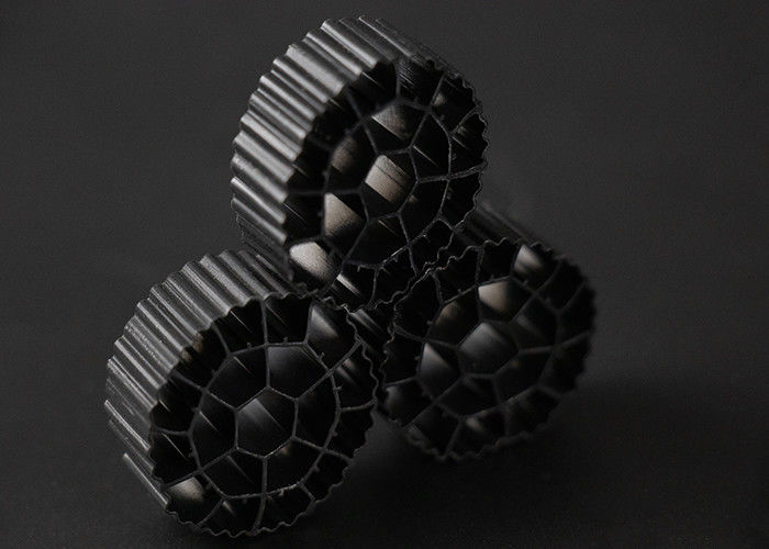 K3 Plastikfiltermedien Biomedien mit weißer Farbe und jungfräulichem HDPE-Material