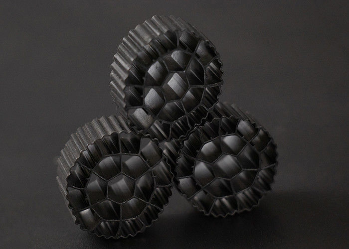 K3 Plastikfiltermedien Biomedien mit weißer Farbe und jungfräulichem HDPE-Material