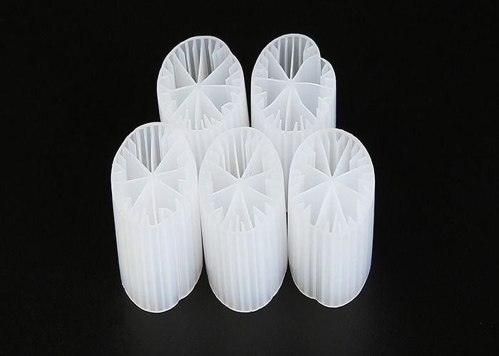 Hydrophiler weißer Kunststofffiltermedium HDPE Bewegungsbett Biofilmreaktor