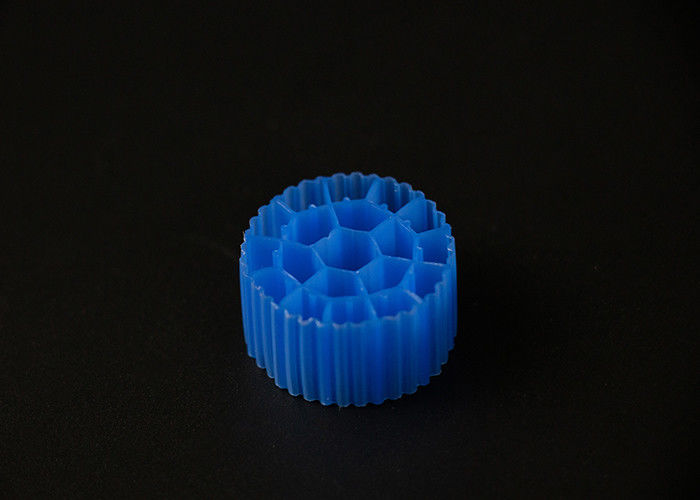 19 Räume PE05 HDPE Material MBBR Filtermedien Blaue Farbe