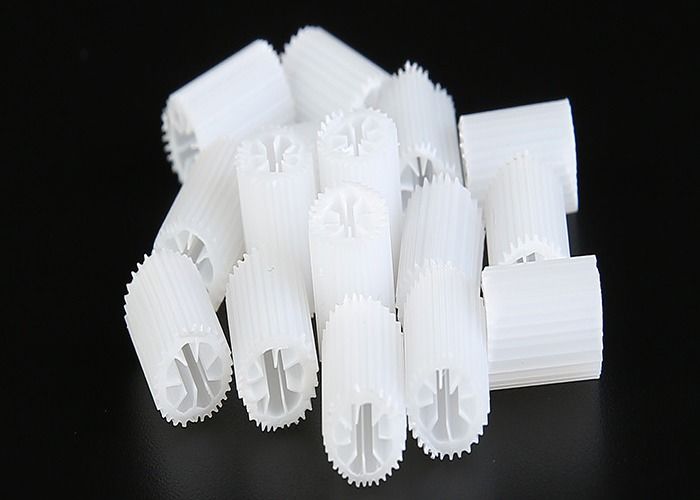 MBBR Bio Medien Schwere Größe 5*10mm Jungfrau HIPS Material Kunststoff MBBR Filtermedien