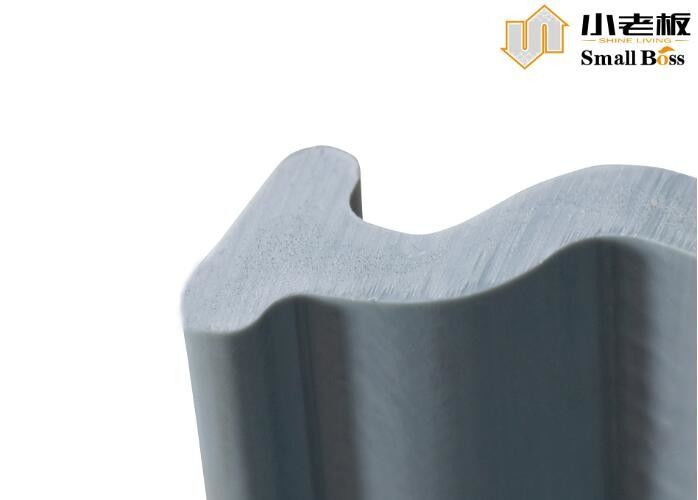 Graue Farbe Vinyl-PVC-Blatt-Pfahl kundenspezifische Z-Typ Extrusion