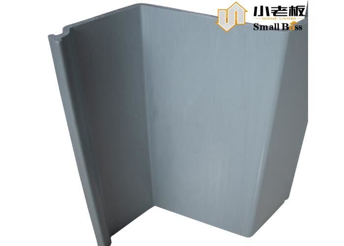 Graue Farbe Vinyl-PVC-Blatt-Pfahl kundenspezifische Z-Typ Extrusion
