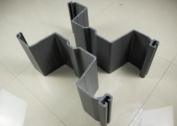 Vinyl-PVC-Extrusions-Plastikfolie in U-Form in grauer Farbe